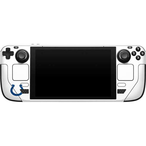 NFL Indianapolis Colts White Performance Series Steam Deck Handheld Gaming Computer Skin